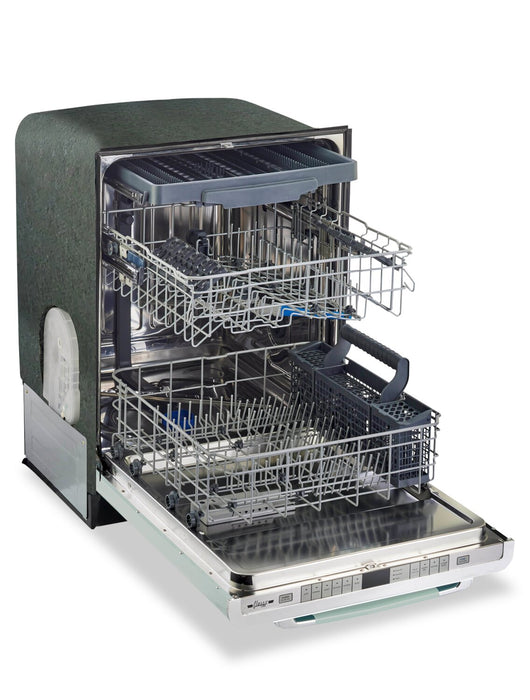 Lave-vaisselle Classic Rétro par Unique de 24 po et de 45 dBA avec commandes sur le dessus - vert menthe estival - UGP-24CR DW LG