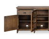 Wesley 80" Traditional TV Stand with Storage and Cable Management for TVs up to 85" - Toasted Nutmeg | Meuble pour téléviseur traditionnel Wesley de 80 po avec rangement et système de gestion des câbles