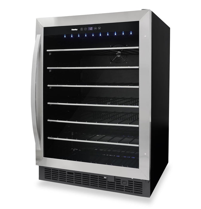 Refroidisseur à vin encastré Danby, de 5,7 pi³ pour 60 bouteilles - acier inoxydable - DWC057A1BSS