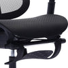 Sealy® Diego 26.3” Adjustable Office Chair with Mesh Padding & Footrest - Black | Chaise de bureau réglable Diego de Sealy de 26,3 po avec rembourrage en mailles et repose-pied - noire