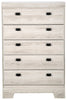 Yorkdale White Chest - Contemporary style Chest in White Engineered Wood