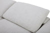 Sky Modular 91.5" Fabric Power Reclining Loveseat with Removable Feather Down Cushions - Nathan Wheat | Causeuse à inclinaison électrique modulaire Sky de 91,5 po en tissu avec coussins amovibles en duvet et plumes - blé Nathan