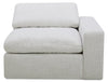 Sky Modular 8-Piece Fabric Power Reclining Sectional with Removable Feather Down Cushions - Nathan Wheat | Sofa sectionnel à inclinaison électrique modulaire Sky 8 pièces en tissu avec coussins amovibles en duvet et plumes - blé Nathan