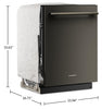 KitchenAid 24" 44 dBA Dishwasher with 360° Max Jets™ Third Rack – Black Ore - KDTS424SBE | Lave-vaisselle KitchenAid de 24 po et de 44 dBA avec troisième panier 360° Max JetsMC - minerai noir - KDTS424SBE