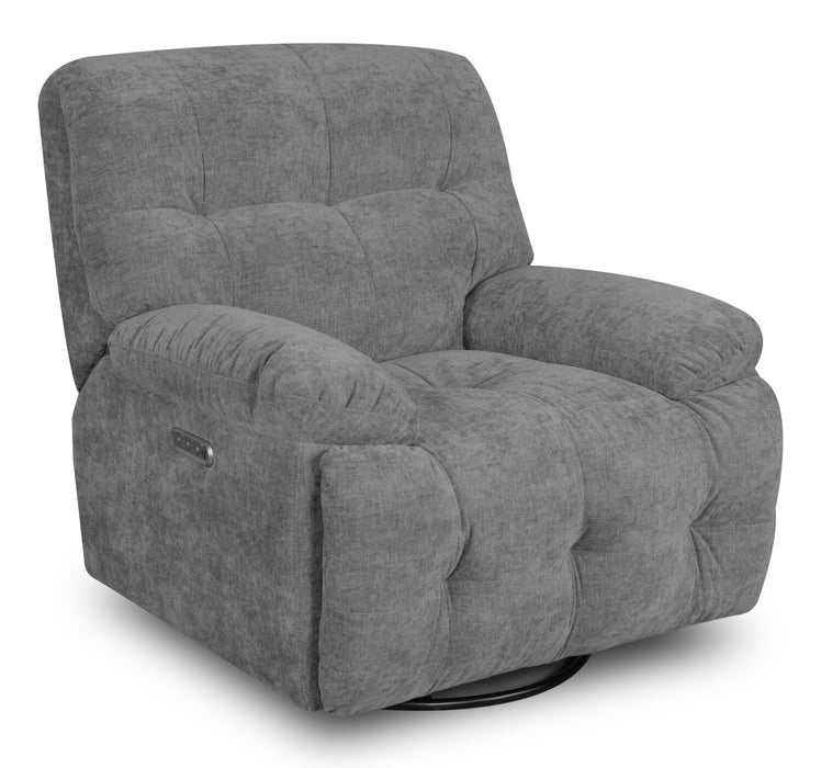 Fauteuil à inclinaison électrique Sway de 38,6 po avec bercement automatique - gris