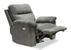 Made in Canada Oliver 40" Chenille Fabric Power Reclining Chair with USB Port - Addison Pewter Grey | Fauteuil à inclinaison électrique Oliver 40 po fabriqué au Canada, en tissu de chenille avec port USB - gris étain Addison