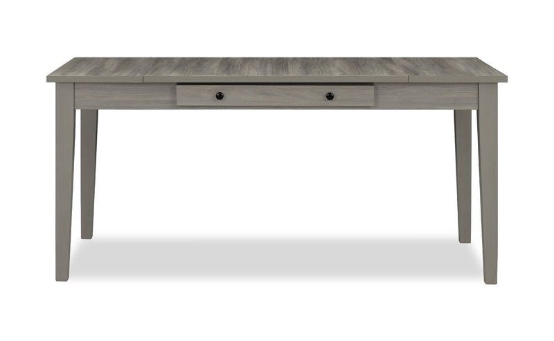 Ensemble de salle à manger Cove 5 pièces en mélamine avec table de 66 po (L), tiroirs de rangement et 4 chaises - gris