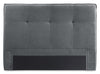 Amos Upholstered Storage Bed in Charcoal Fabric with Tufted Headboard & 3 Built-in Drawers - King Size | Lit de rangement Amos rembourré en tissu anthracite avec tête de lit capitonnée et 3 tiroirs intégrés - format très grand lit