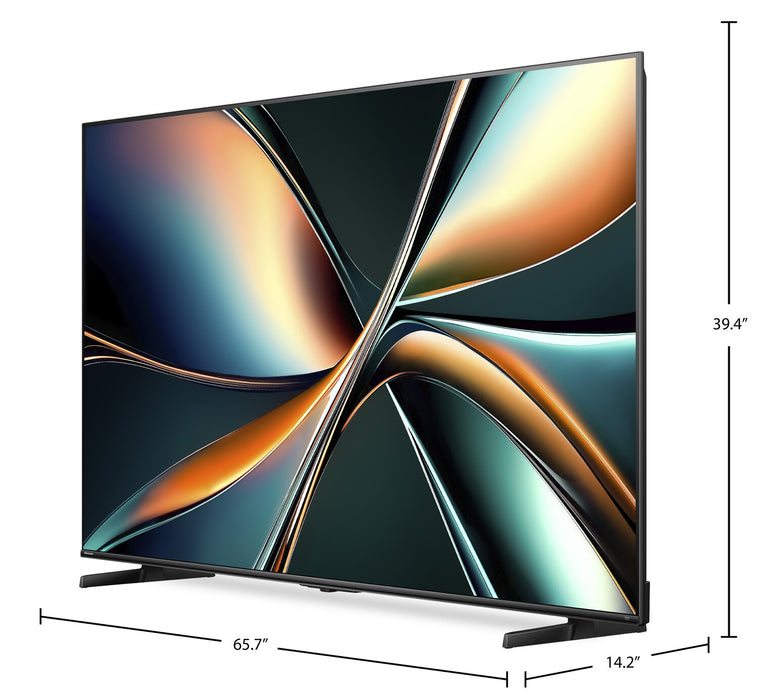 Téléviseur QLED à Mini DEL HISENSE U68QF UHD 4K de 75 po avec IA et Fire TV (75U68QF)