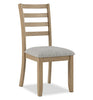 Cove 6pc Dining Table Set with Table, Bench & 4 Chairs, Storage Drawers, Melamine, 66"W - Natural/Grey | Ensemble de salle à manger Cove 6 pièces en mélamine avec table de 66 po (L), tiroirs de rangement, banc et 4 chaises - naturel et gris