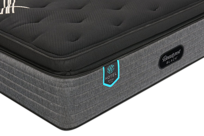 Matelas à Euro-plateau épais moelleux Royal Suite de série Hotel de Beautyrest BlackMD pour grand lit