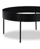 Moira 36” Modern 3-Pack Round Coffee + 2 End Tables - Black | Ensemble de 3 tables modernes Moira de 36 po, table à café et 2 tables de bout - noir