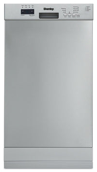 Lave-vaisselle encastré Danby de 18 po et de 51 dBA avec commandes à l’avant - acier inoxydable - DDW18D1ESS