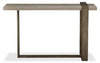 Cyprus 48” Modern Sofa Table - Beige/Bronze | Table de salon Cyprus - beige et bronze