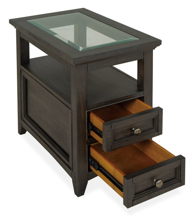Table de fauteuil traditionnelle Hanson de 15 po en pin - graphite