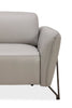Riviera Top-Grain Genuine Leather Power Reclining Loveseat - Light Grey | Causeuse à inclinaison électrique Riviera en cuir véritable de qualité supérieure - gris clair