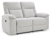 Spencer 65.6" Chenille Fabric Manual Reclining Loveseat - Grey | Causeuse à inclinaison manuelle Spencer de 65,6 po en tissu de chenille - grise