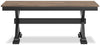 Raven Dining Bench, 48"W - Two-Tone Black & Brown | Banc de salle à manger Raven de 48 po (L) - deux teintes, noir et brun