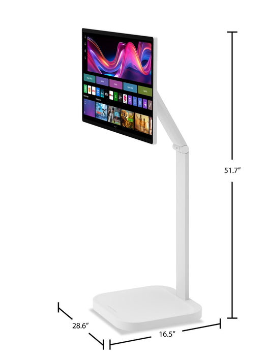 Moniteur intelligent IPS LG Swing UHD 4K de 32 po avec écran tactile et support à roulettes (32U889SA-W.ACC)