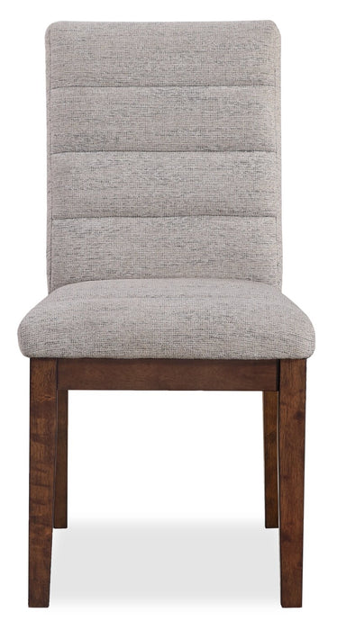 Ensemble de salle à manger Boden 5 pièces avec table de 78 po (L), base à tréteaux et 4 chaises - brun et beige
