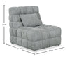 Wave 34.65" Accent Chair with Massage - Grey | Fauteuil d’appoint Wave de 34,65 po avec massage - gris