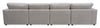 Voyage Modular 4-Piece U-Shaped Fabric Sectional with Removable Back Cushions – Taupe | Sofa sectionnel modulaire en forme de U Voyage 4 pièces en tissu avec coussins de dossier amovibles - taupe