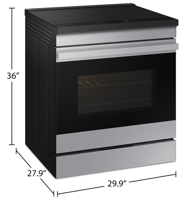 Cuisinière intelligente à induction encastrée Samsung de 6,3 pi³ avec Air Sous Vide - acier inoxydable - NSI6DG9500SRAC