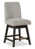 Metro Counter Height 5pc Dining Set with Table & 4 Chairs, Built-in Wine Rack, 66"W - Brown/Beige | Ensemble de salle à manger Metro 5 pièces de hauteur comptoir avec table de 66 po (L), 4 chaises et support à vin intégré - brun et beige
