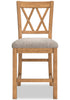 Archer 6pc Counter-Height Dining Package with 72-108" Extension Table, Bench & 4 Chairs - Light Brown | Ensemble de salle à manger Archer 6 pièces de hauteur comptoir avec table à rallonge, 72 po à 108 po, banc et 4 chaises - brun clair