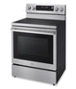 LG 6.3 Cu. Ft. Smart Electric Range with Air Fry - Fingerprint Resistant Stainless Steel - LREN6325XE | Cuisinière intelligente électrique LG de 6,3 pi³ avec friture à air - acier inoxydable résistant aux traces de doigts - LREN6325XE
