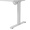 Elevate 60” Height-Adjustable Office Desk with Storage and Wireless Charging - White/Grey | Bureau Elevate de 60 po à hauteur réglable avec rangement et recharge sans fil - blanc et gris