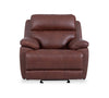 Sorrento 42" Genuine Leather Power Reclining Chair with USB Port - Madrid Brick Brown | Fauteuil à inclinaison électrique Sorrento de 42 po en cuir véritable avec port USB - brun brique de Madrid