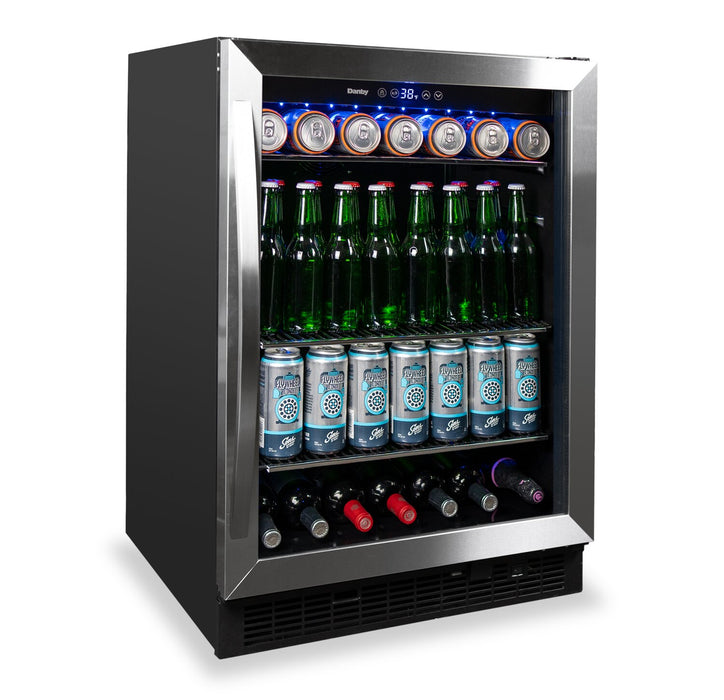 Refroidisseur à boissons Danby de 5,7 pi³ pour 154 canettes - acier inoxydable - DBC057A1BSS