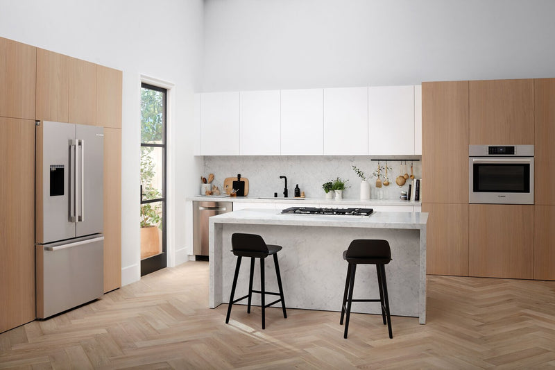 Surface de cuisson à gaz Bosch de série 800 de 36 po avec brûleur puissant à flamme double - NGM8659UC