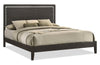 Sable 6pc Bedroom Set with Bed, Dresser, Mirror & Nightstand, Dark Grey - King Size | Ensemble de chambre à coucher Sable gris foncé 6 pièces avec lit, commode, miroir et table de nuit - format très grand lit