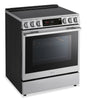 LG 6.3 Cu. Ft. Smart Electric Range with Air Fry – Fingerprint Resistant Stainless Steel - LSEL6337XE | Cuisinière intelligente électrique LG de 6,3 pi3 avec friture à air - acier inoxydable résistant aux traces de doigts - LSEL6337XE
