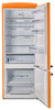 Unique Classic Retro 28" 17 Cu Ft. Bottom Mount Refrigerator - Orange - UNQ-455L O AC | Réfrigérateur Classic Rétro d’Unique de 28 po et de 17 pi3 à congélateur inférieur - orange - UNQ-455L O AC
