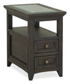 Table de fauteuil traditionnelle Hanson de 15 po en pin - graphite