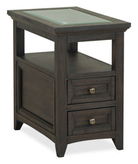  Table de fauteuil traditionnelle Hanson de 15 po en pin - graphite