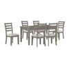 Cove Dining Table with Storage Drawers, Melamine, 66"W - Grey | Table salle à manger Cove de 66 po (L) en mélamine avec tiroirs de rangement - grise
