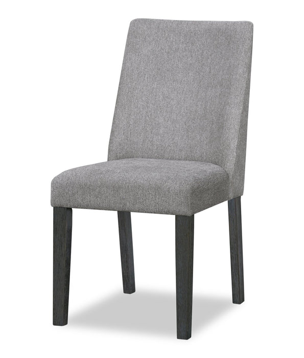 Ensemble de salle à manger Emery 7 pièces en bois avec table, rallonge, 72 po à 96 po (L) et 6 chaises - noir et anthracite