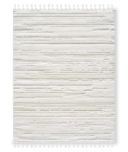  Carpette Riley crème abstraite - 7 pi 7 po x 10 pi