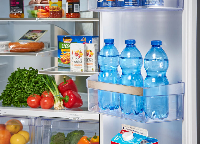 Réfrigérateur GE de 17,5 pi³ et de 33 po de profondeur comptoir à portes françaises - acier inoxydable - PYE18HYRCFS
