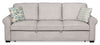 Scott Living Haven 96" Chenille Fabric Sleeper Sofa with Wood Legs - Grey | Sofa-lit Haven de Scott Living de 96 po en tissu de chenille avec pattes en bois - grise