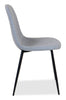 Jax Dining Chair with Polyester Fabric, Metal - Grey | Chaise de salle à manger Jax en tissu de polyester et en métal - grise