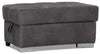 Drake 3-Piece Faux Suede Right-Facing Sleeper Sectional - Cement 