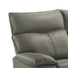 Matteo 88" Genuine Leather Power Reclining Sofa - Aviarah Grey | Sofa à inclinaison électrique Matteo de 88 po en cuir véritable - gris Aviarah
