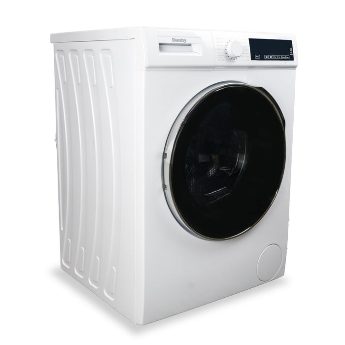 Laveuse à chargement frontal compacte et superposable Danby de 2,2 pi³ et de 24 po avec vapeur - blanche - DWM022D3WDB