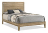 Sable 5pc Bedroom Set with Bed, Dresser & Mirror, Light Brown - Full Size | Ensemble de chambre à coucher Sable brun clair 5 pièces avec lit, commode et miroir - format lit double