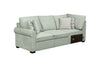 Scott Living Haven 3-Piece Right-Facing Chenille Fabric Cuddler Sleeper Sectional - Seafoam Blue | Sofa-lit sectionnel enveloppant de droite Haven de Scott Living 3 pièces en tissu de chenille - bleu écume de mer
